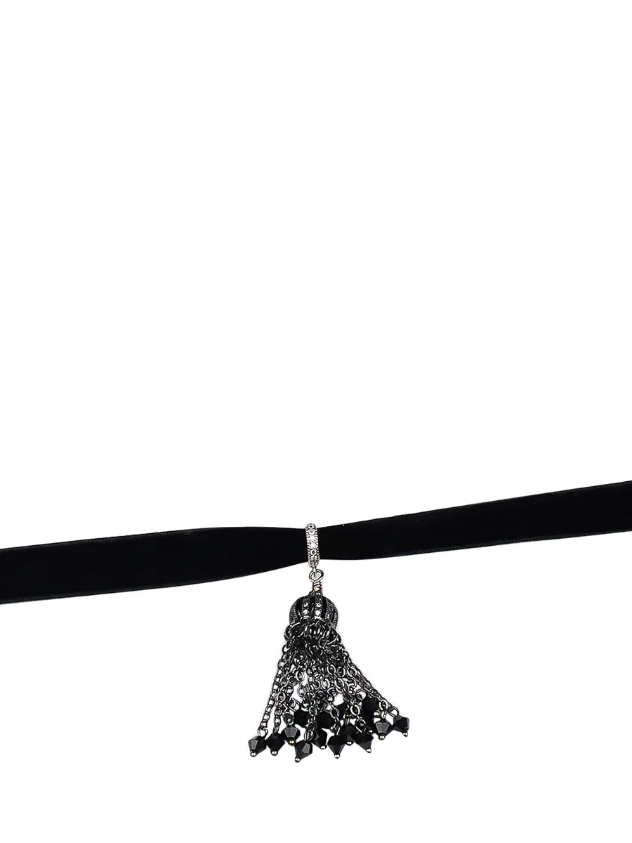 Чокер бархатный с подвеской