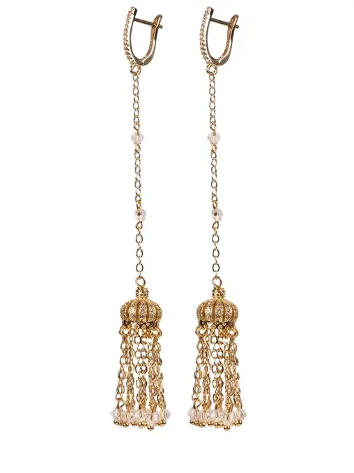 Серьги-кисточки Rhea gold VERUSCHKA