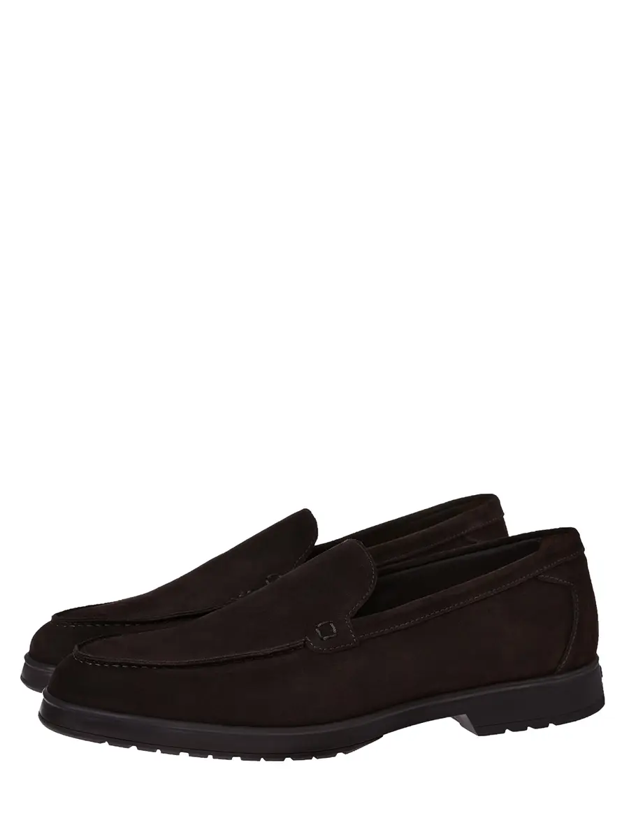 Лоферы замшевые