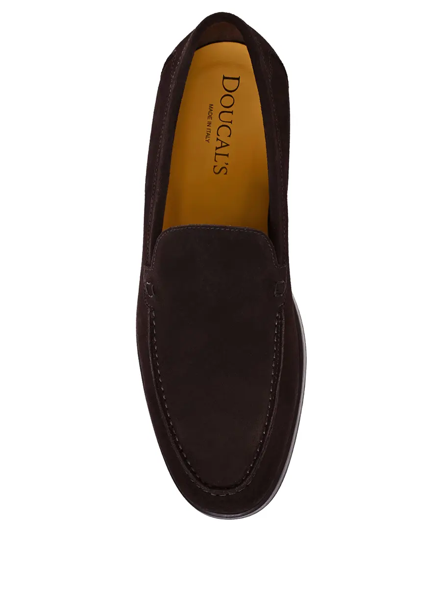 Лоферы замшевые