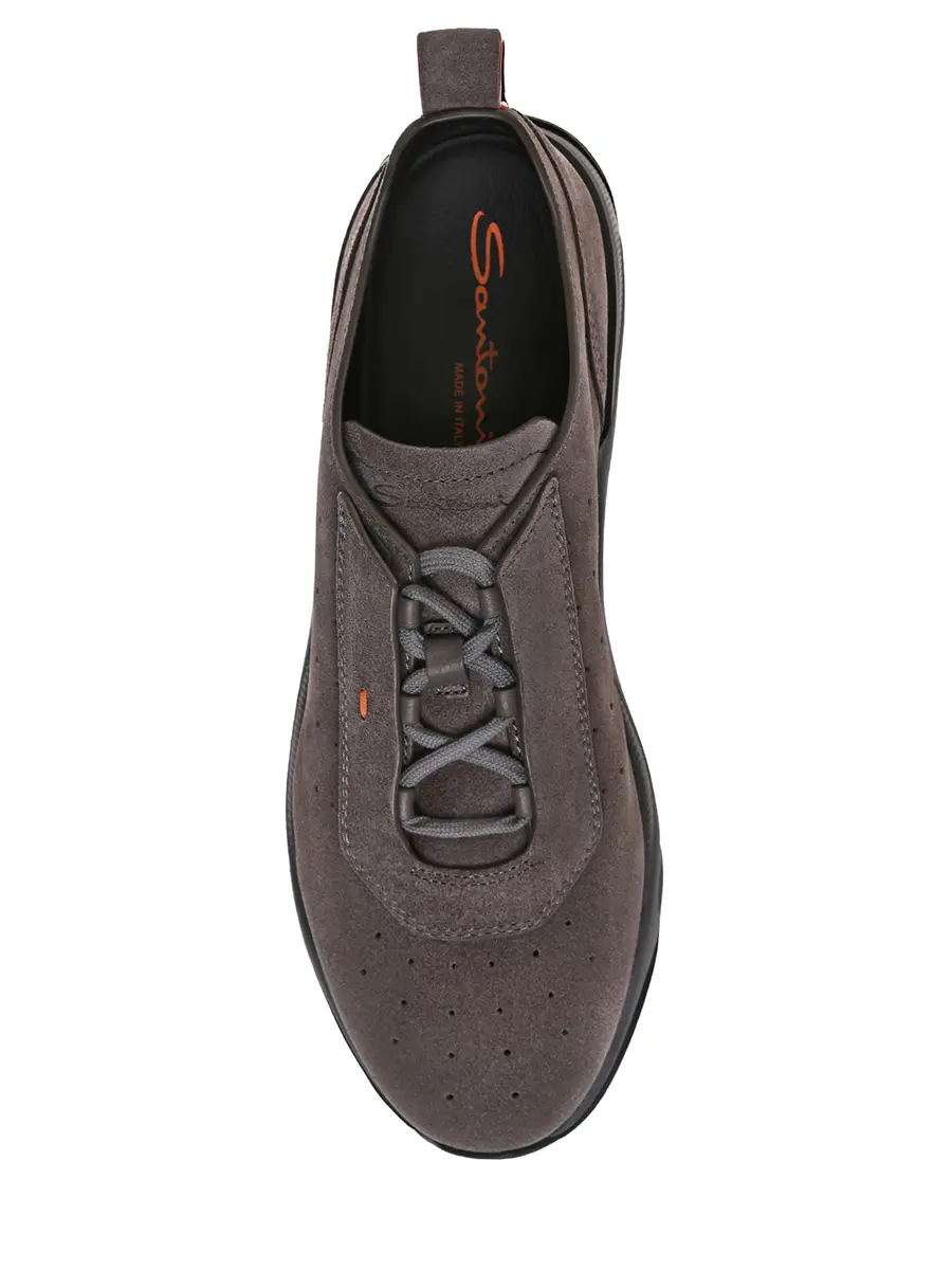 Кроссовки замшевые