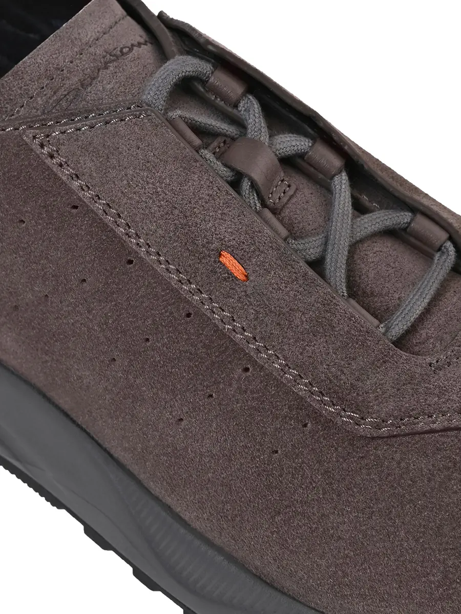 Кроссовки замшевые