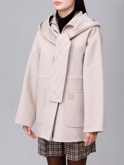Пальто шерстяное FENDI