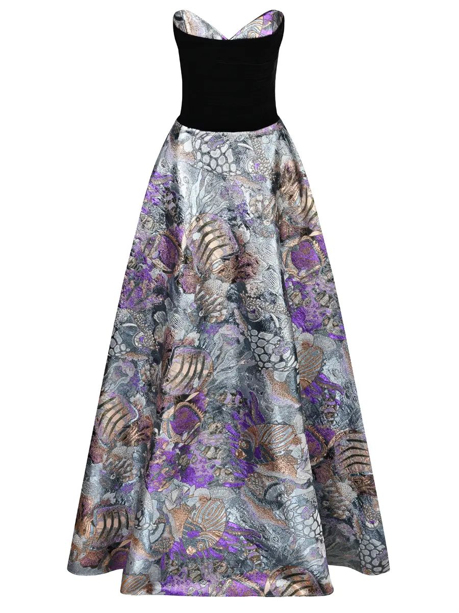 Платье с принтом