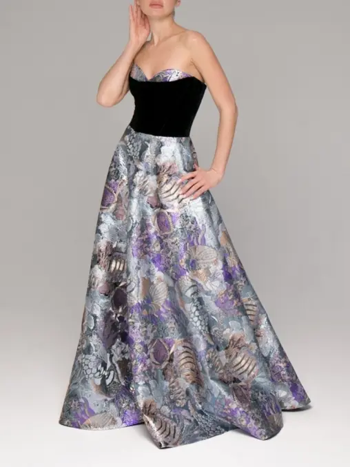 Платье с принтом TOPAZA PELLA