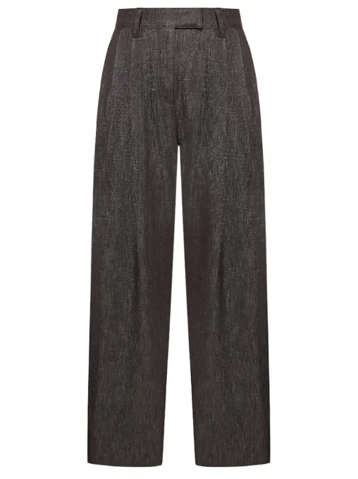 Джинсы из хлопка и вискозы BRUNELLO CUCINELLI