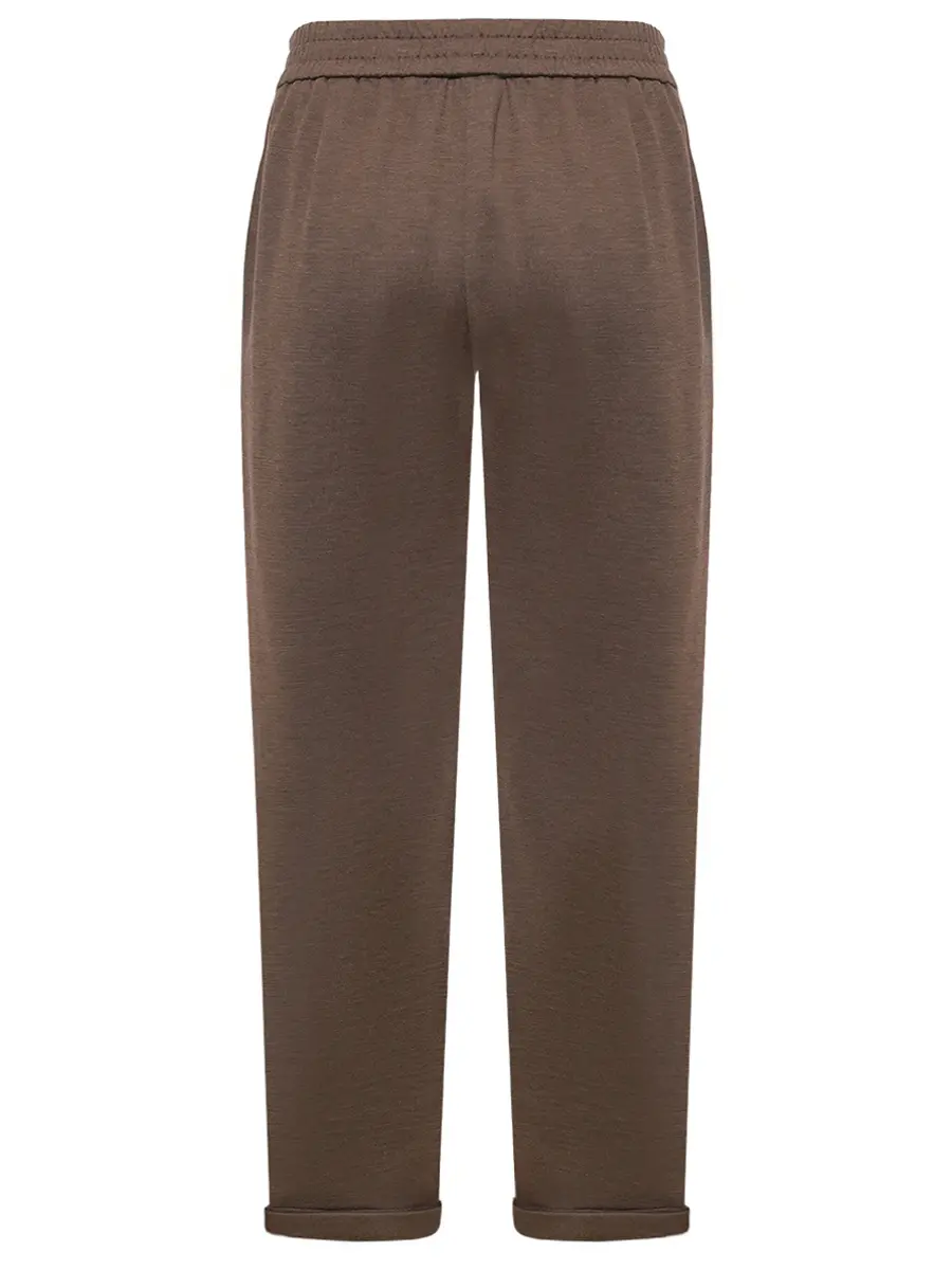 Брюки из хлопка и шелка