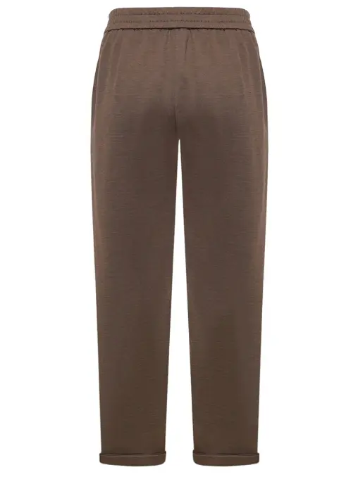 Брюки из хлопка и шелка BRUNELLO CUCINELLI