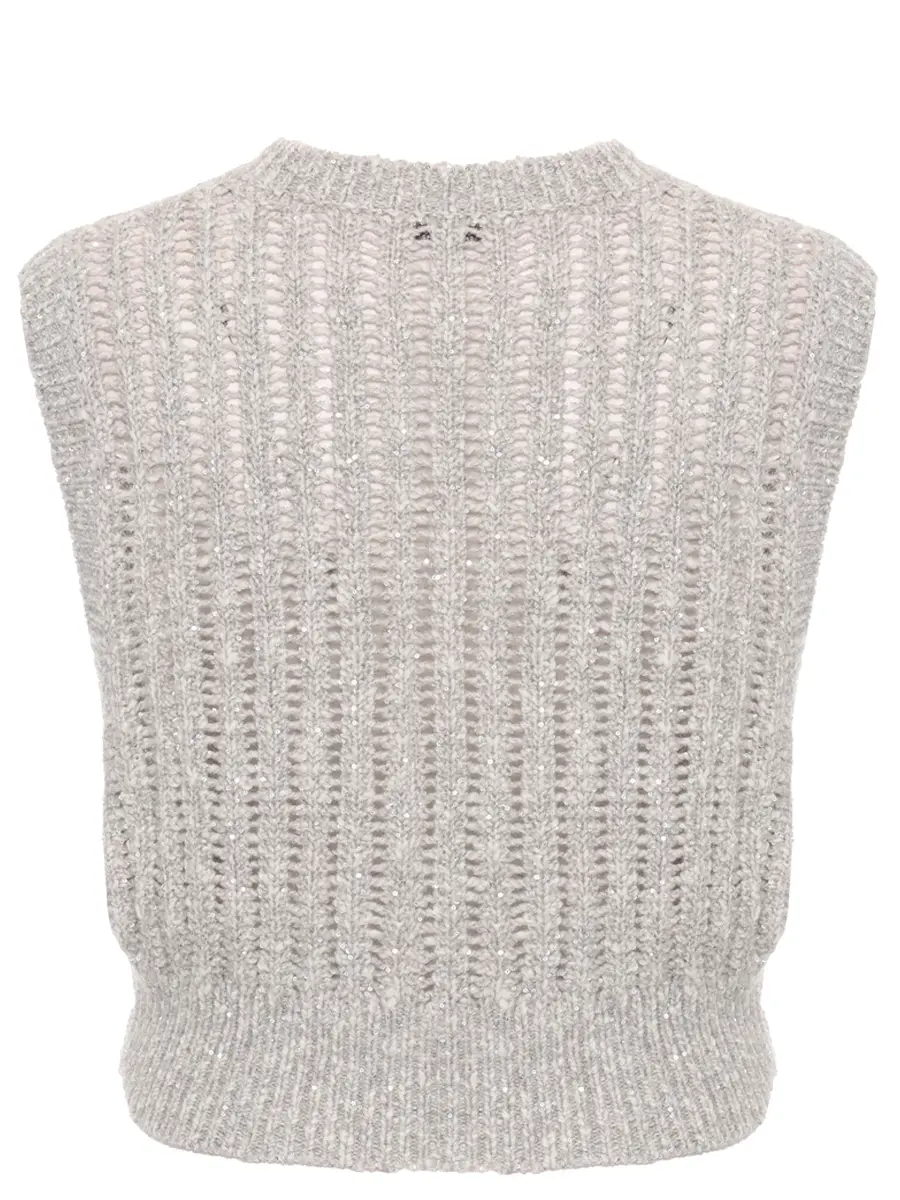 Жилет с пайетками