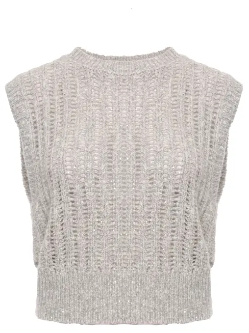 Жилет с пайетками BRUNELLO CUCINELLI