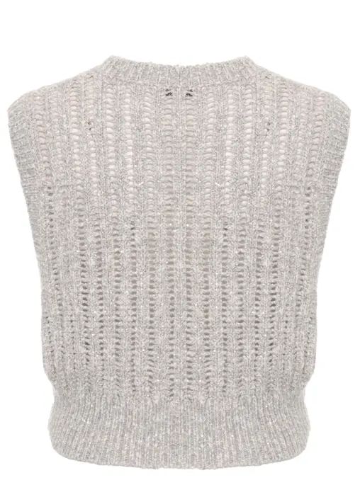 Жилет с пайетками BRUNELLO CUCINELLI