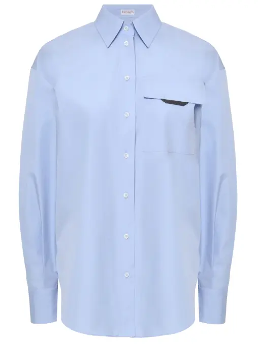 Рубашка хлопковая BRUNELLO CUCINELLI