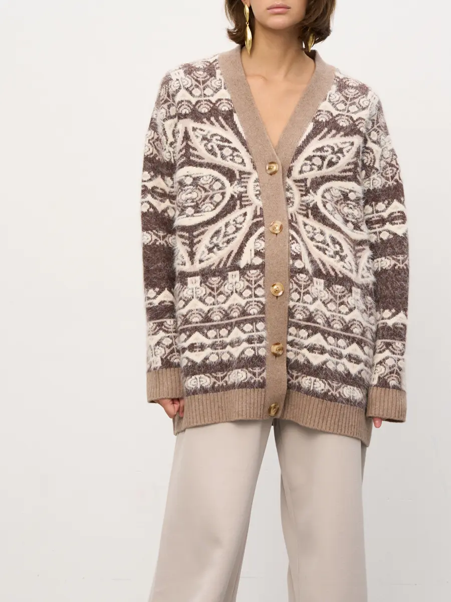 Кардиган шерстяной SALTED CARAMEL