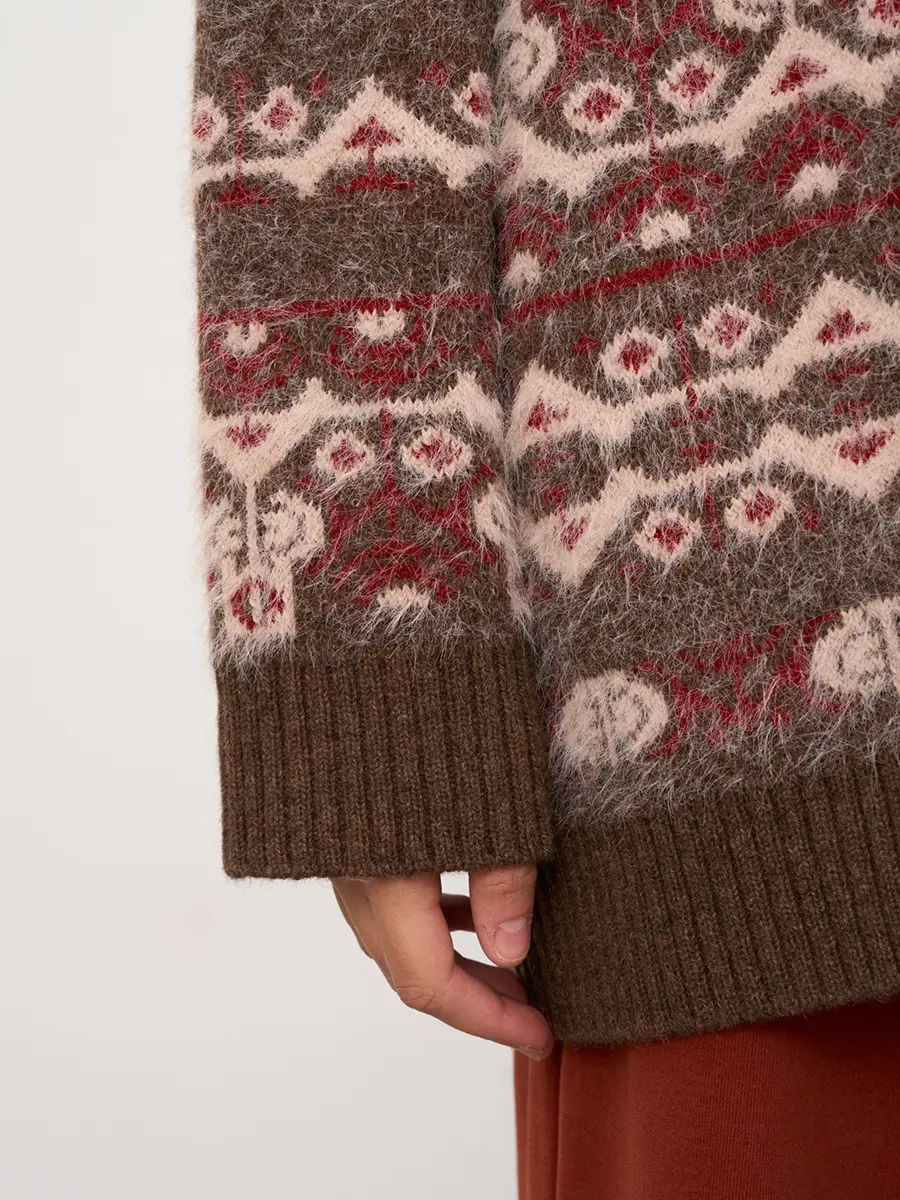 Кардиган шерстяной RASPBERRY CHOCOLATE