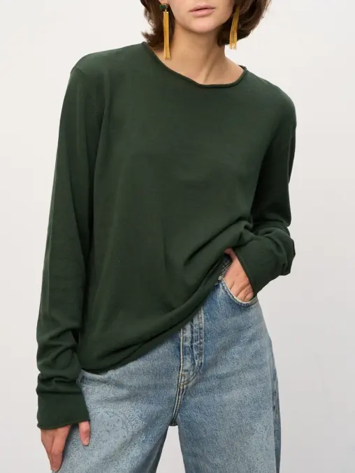 Лонгслив хлопковый FROSTY GREENS YAKA