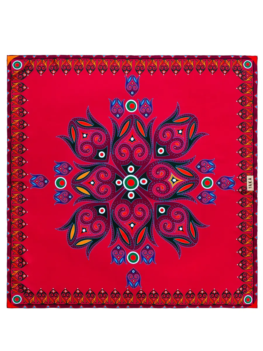 Платок шелковый Blooming