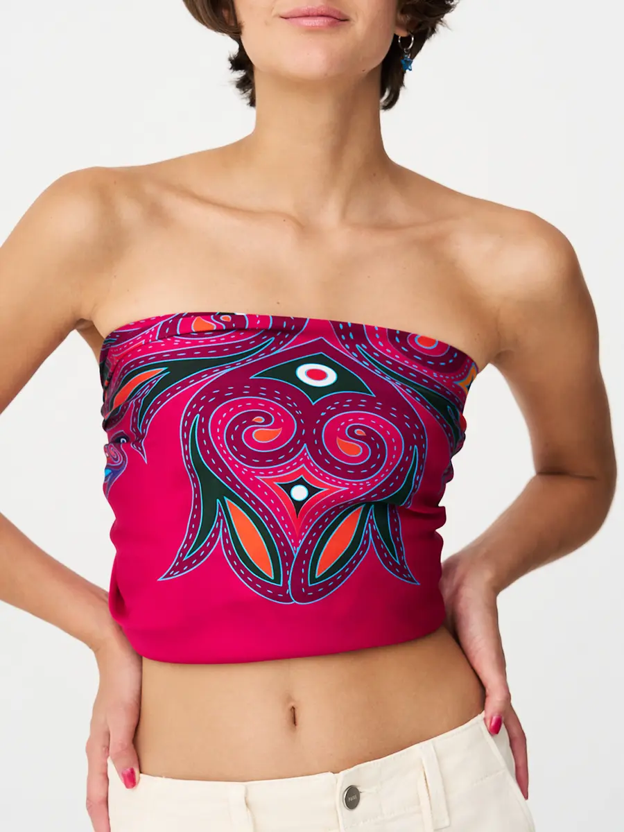 Платок шелковый Blooming