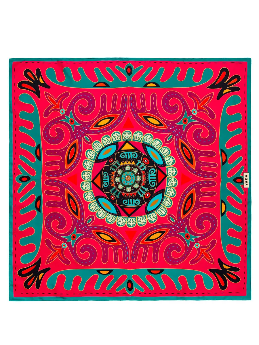 Платок шелковый Love 2