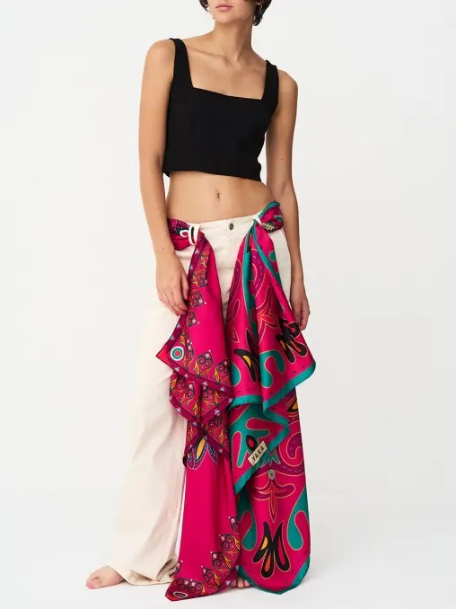 Платок шелковый Love 2 YAKA