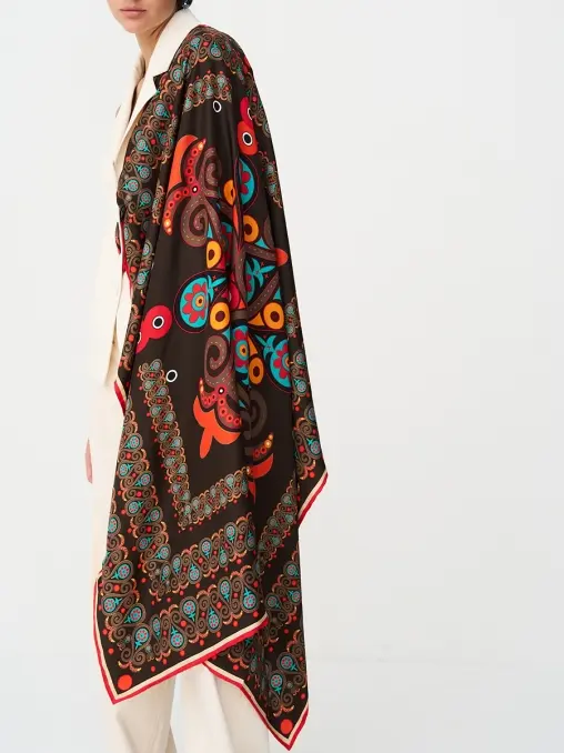 Платок шелковый Bright Flower 2 YAKA