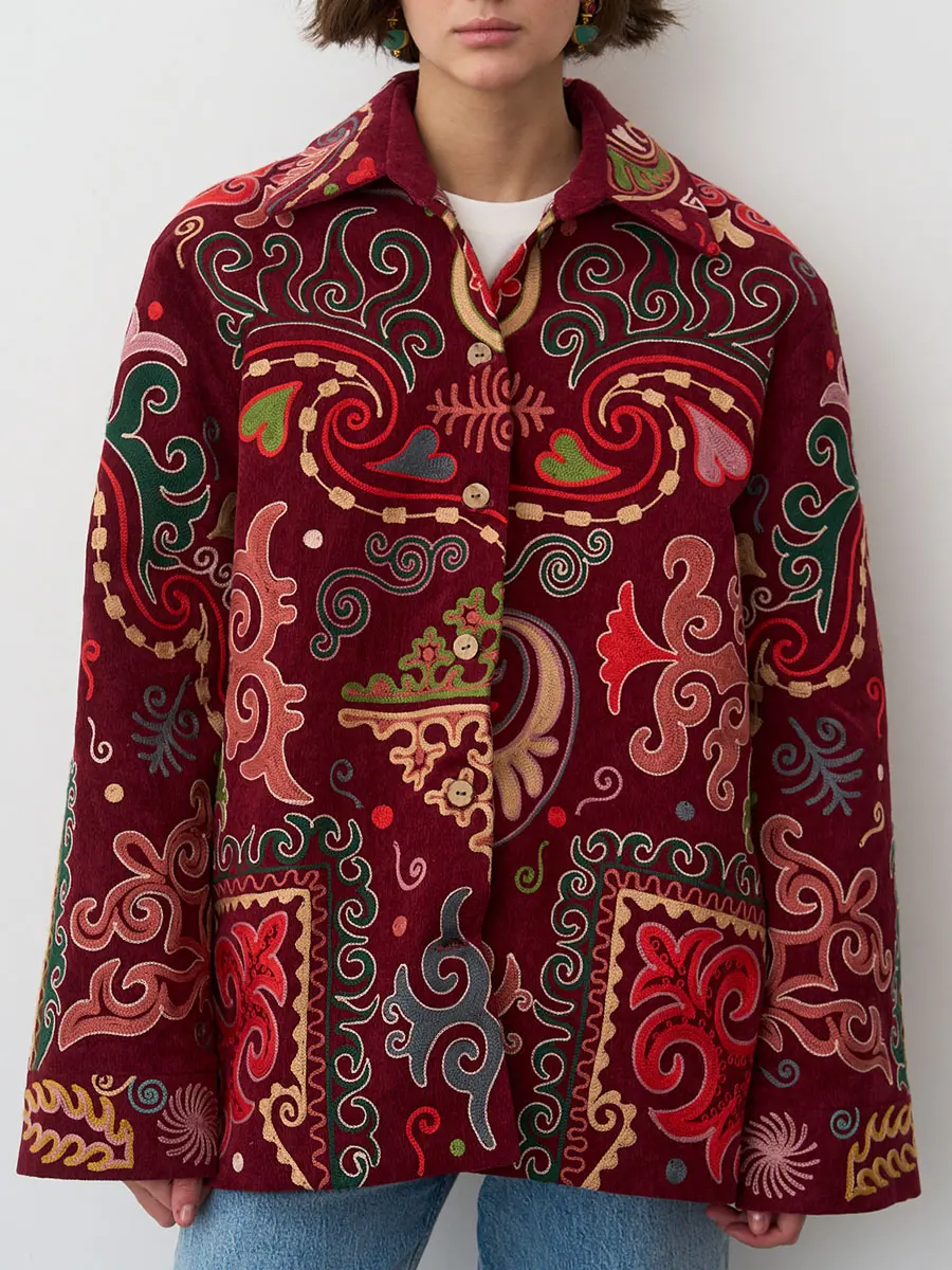 Рубашка вельветовая Bordo