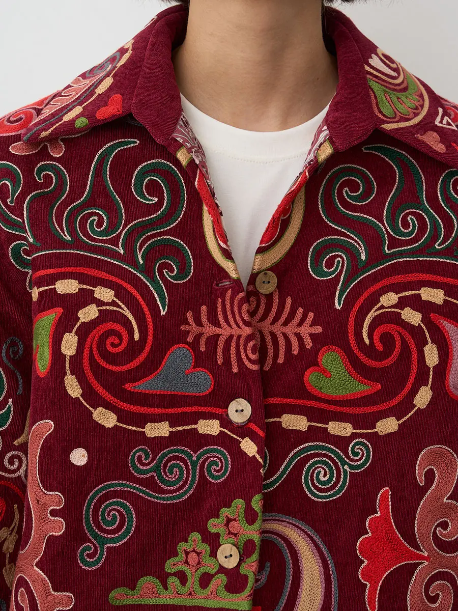 Рубашка вельветовая Bordo