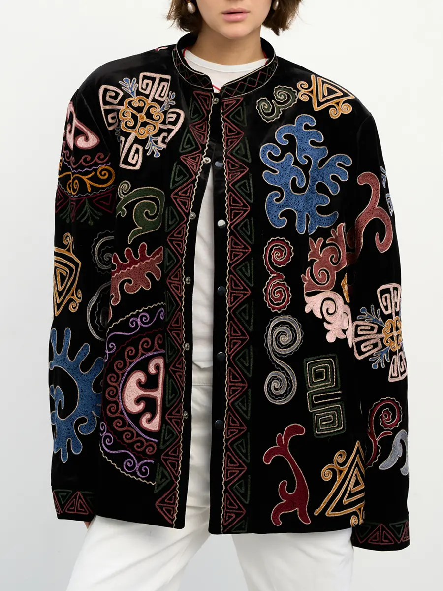 Жакет бархатный