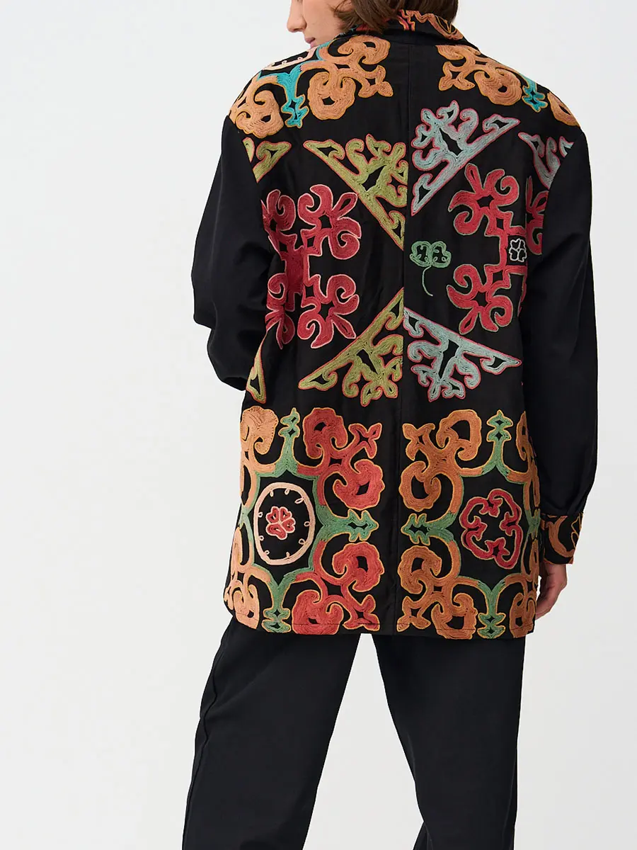 Рубашка хлопковая Black/Orange