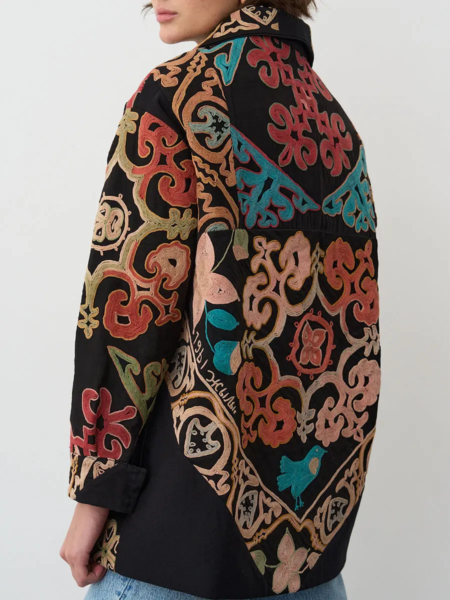 Рубашка хлопковая Black/Orange