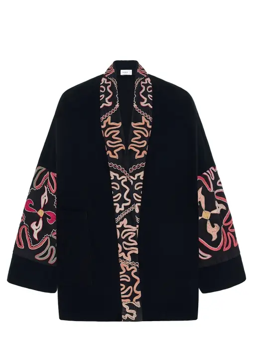 Кимоно хлопковое Black YAKA