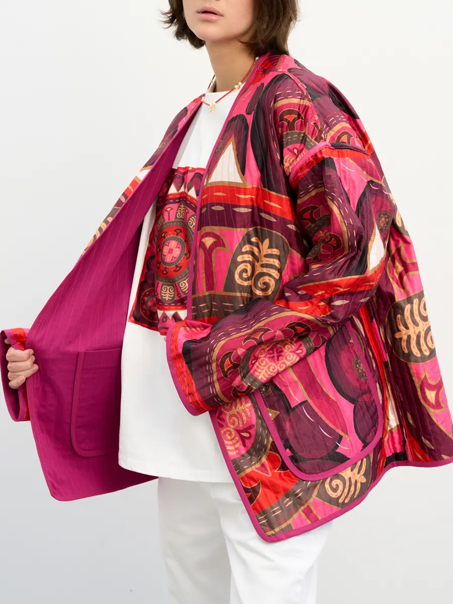 Жакет стеганый двусторонний