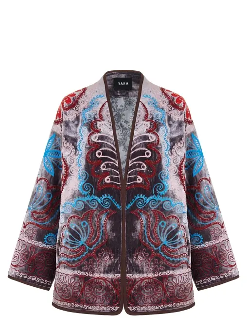 Кафтан с принтом YAKA