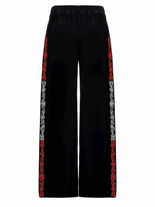 Брюки с вышивкой YAKA