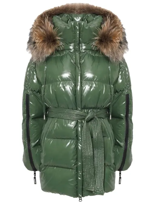 Куртка стеганая Classic Olive Puffer Jacket ARGENTUM BRAND