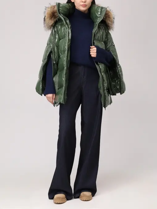 Куртка стеганая Classic Olive Puffer Jacket ARGENTUM BRAND