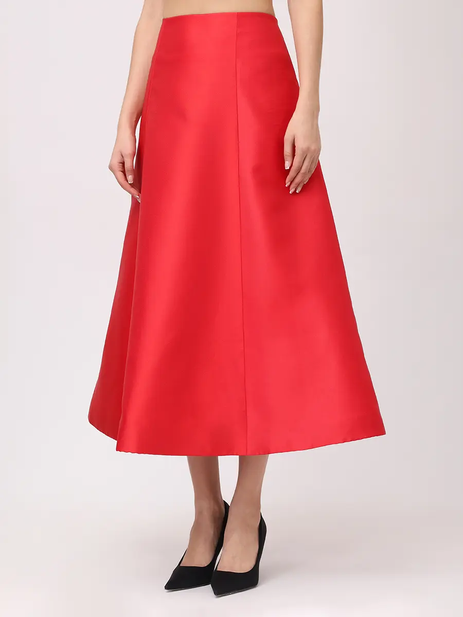 Юбка однотонная