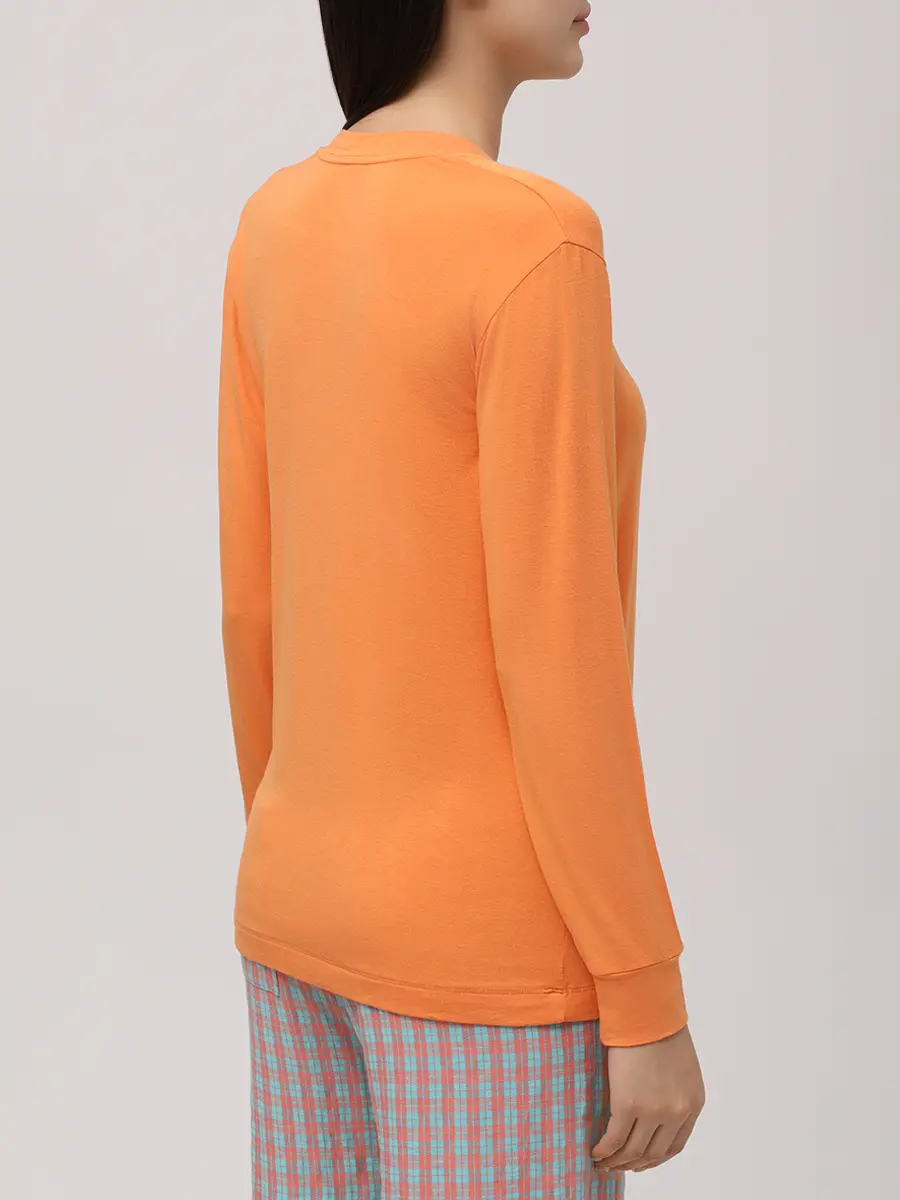 Лонгслив из апельсиновой кожуры