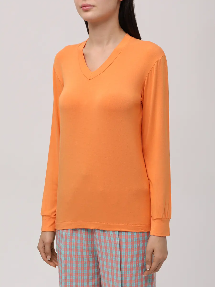 Лонгслив из апельсиновой кожуры