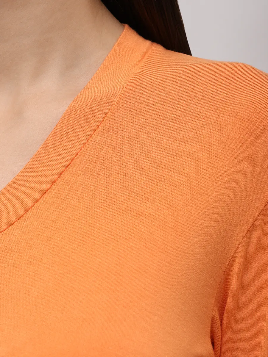 Лонгслив из апельсиновой кожуры