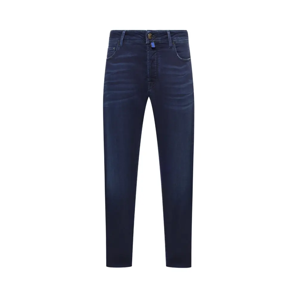 Джинсы Slim Fit из хлопка и шерсти
