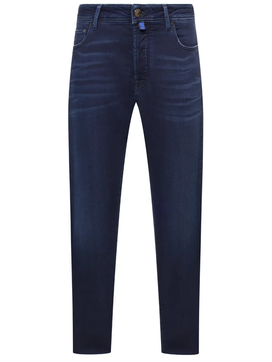 Джинсы Slim Fit из хлопка и шерсти