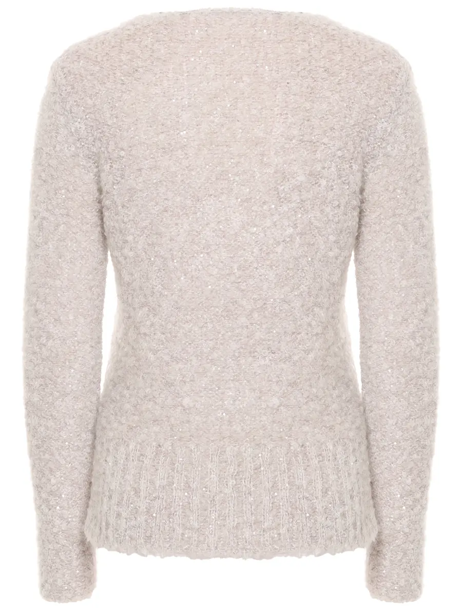 Пуловер с пайетками
