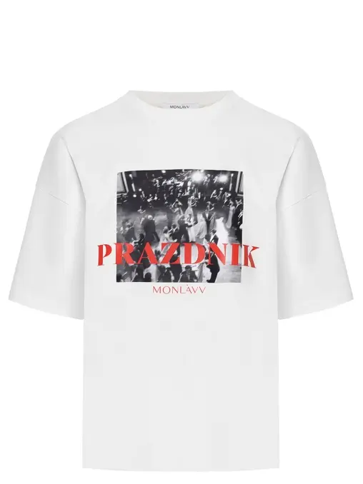 Футболка PRAZDNIK хлопковая MONLAVV