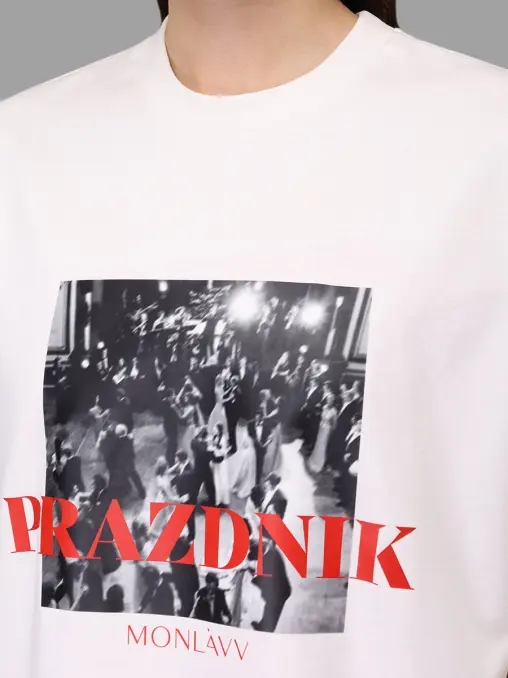 Футболка PRAZDNIK хлопковая MONLAVV