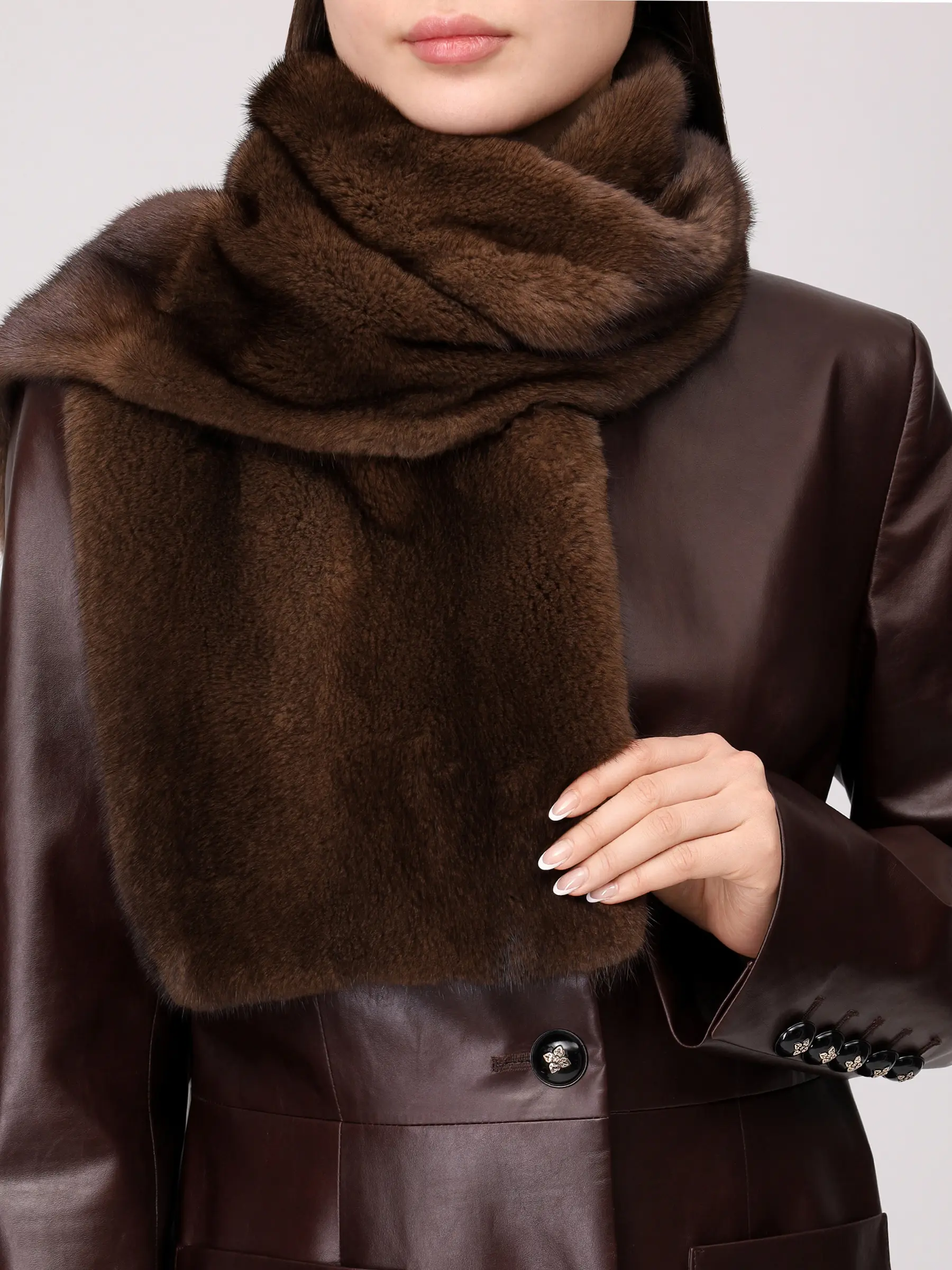 Шарф Nora норковый