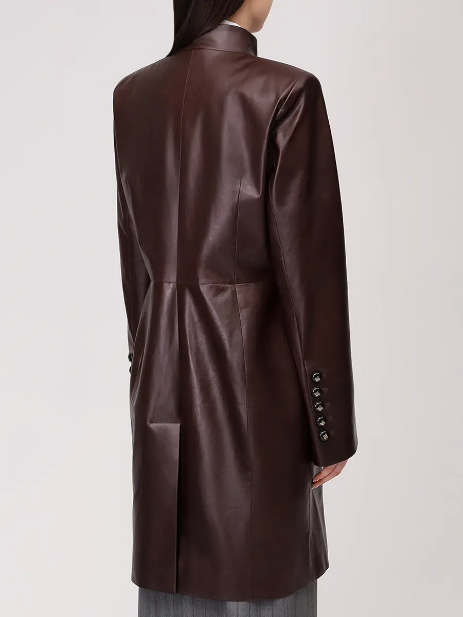 Плащ кожаный Henriette