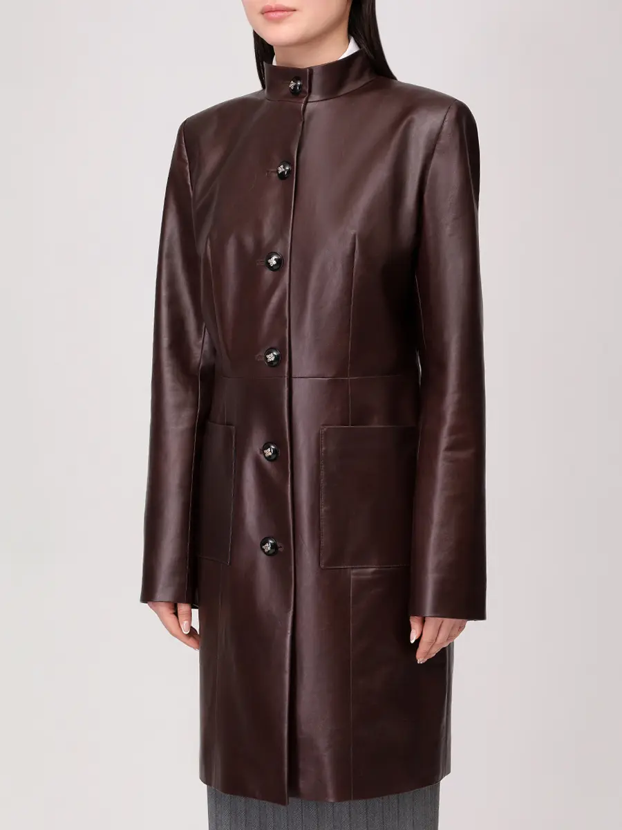 Плащ кожаный Henriette