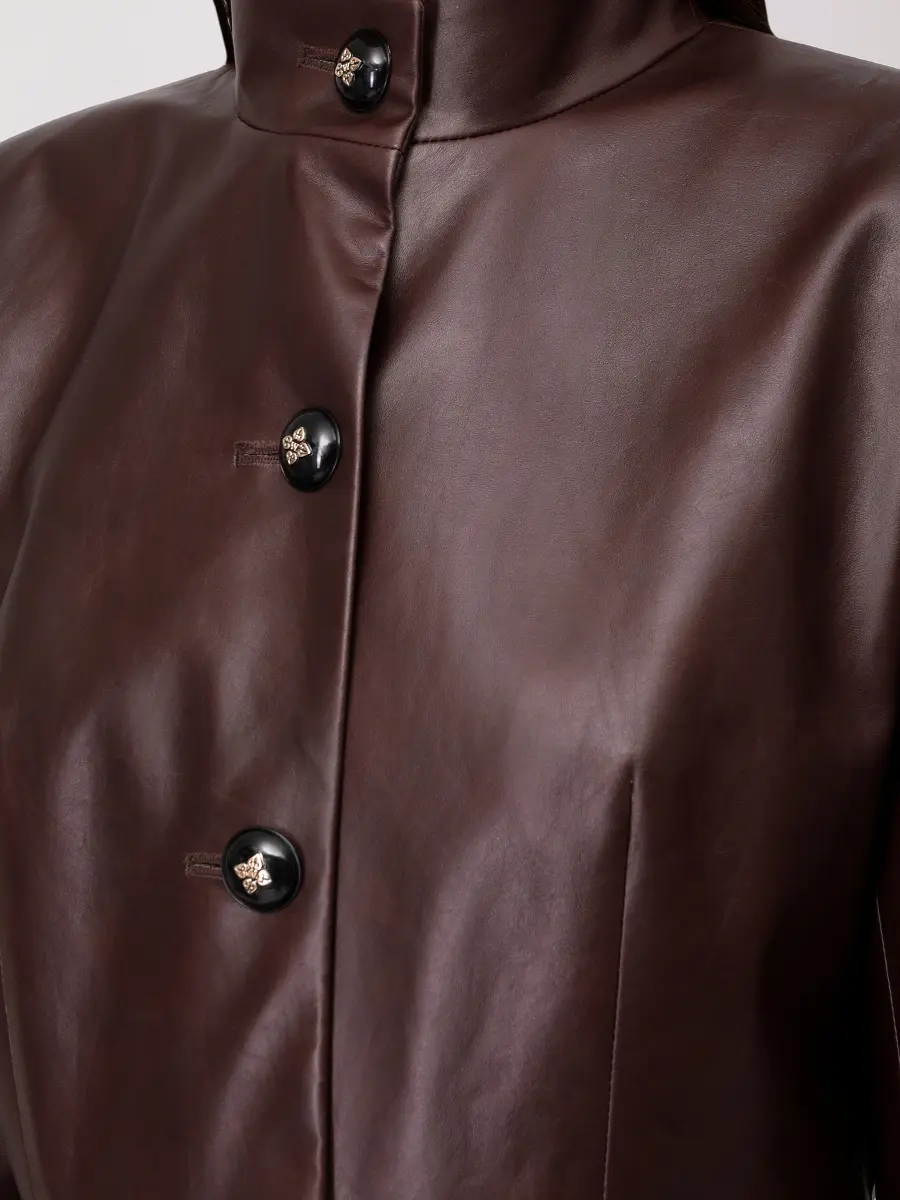 Плащ кожаный Henriette