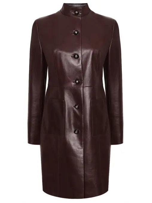 Плащ кожаный Henriette WHITE LILY