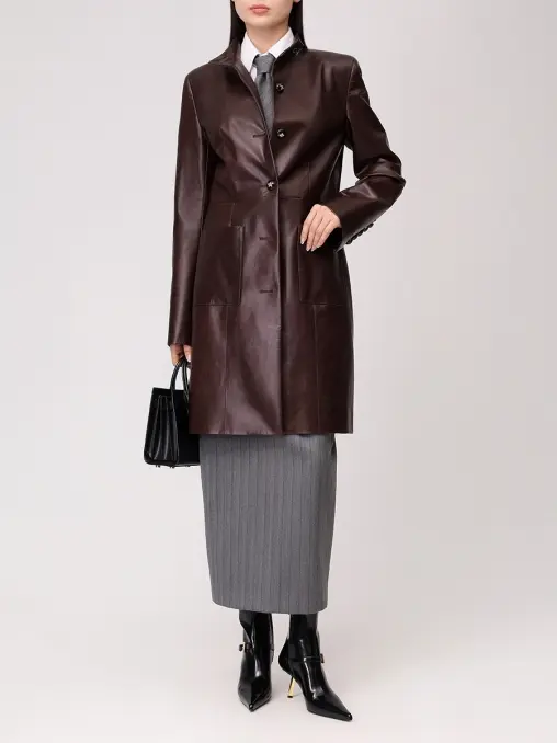 Плащ кожаный Henriette WHITE LILY